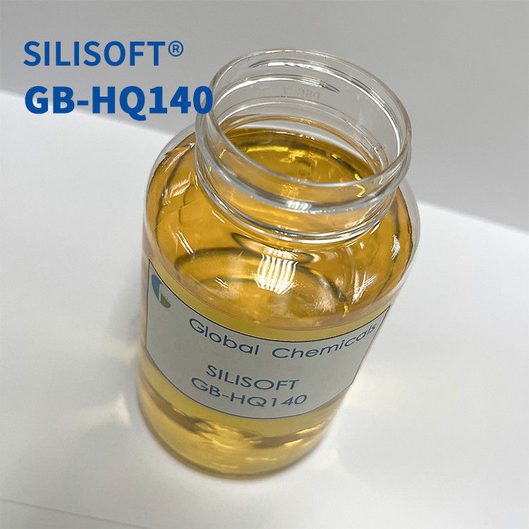 Low Yellowing Hydrophilic Silicone Verzachter voor katoenen stoffen SILISOFT GB-HQ140 Met goede gladheid en binnen zachte handvat