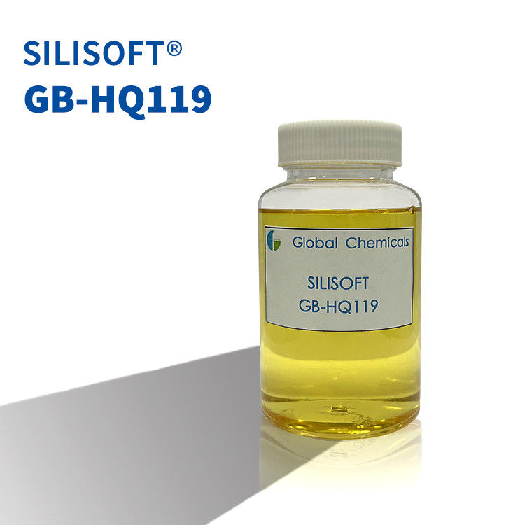 Hogeconcentratie hydrofiele siliconen SILISOFT GB-HQ119 voor het afwerken van handvaten van katoenen & T/C weefsels voor drukwerk