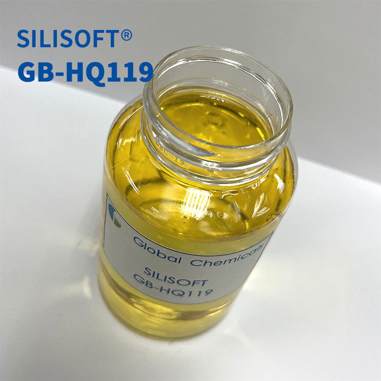 Hogeconcentratie hydrofiele siliconen SILISOFT GB-HQ119 voor het afwerken van handvaten van katoenen & T/C weefsels voor drukwerk