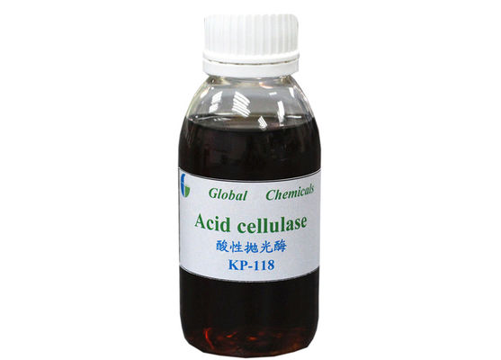 Biopolishing Acid Cellulaase Enzyme KP - 118 Hoog efficiënt voor het wassen van denimstof
