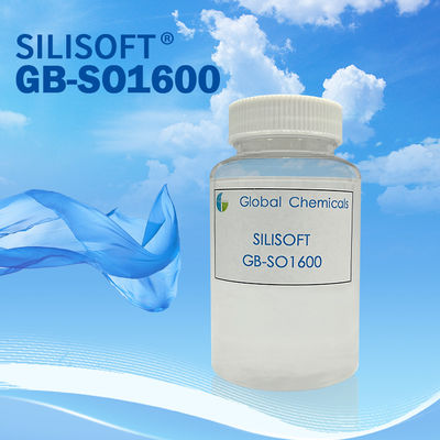 Amino-gemodificeerd ((Av=0,55 Mmol/g) Polysiloxaan, geeft zachte, pluizige, volle en gladde handgreep aan katoen, wol, polyester en