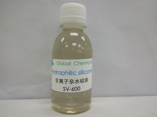 Zacht en glad Nonionic Hydrophilic Silicone SV-600 Voor afwerking T / C, Nylon